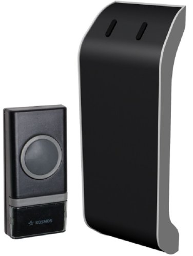 Звонок беспроводной аналоговый Космос (КОС AG510B) 32 мелодии черный картинка 